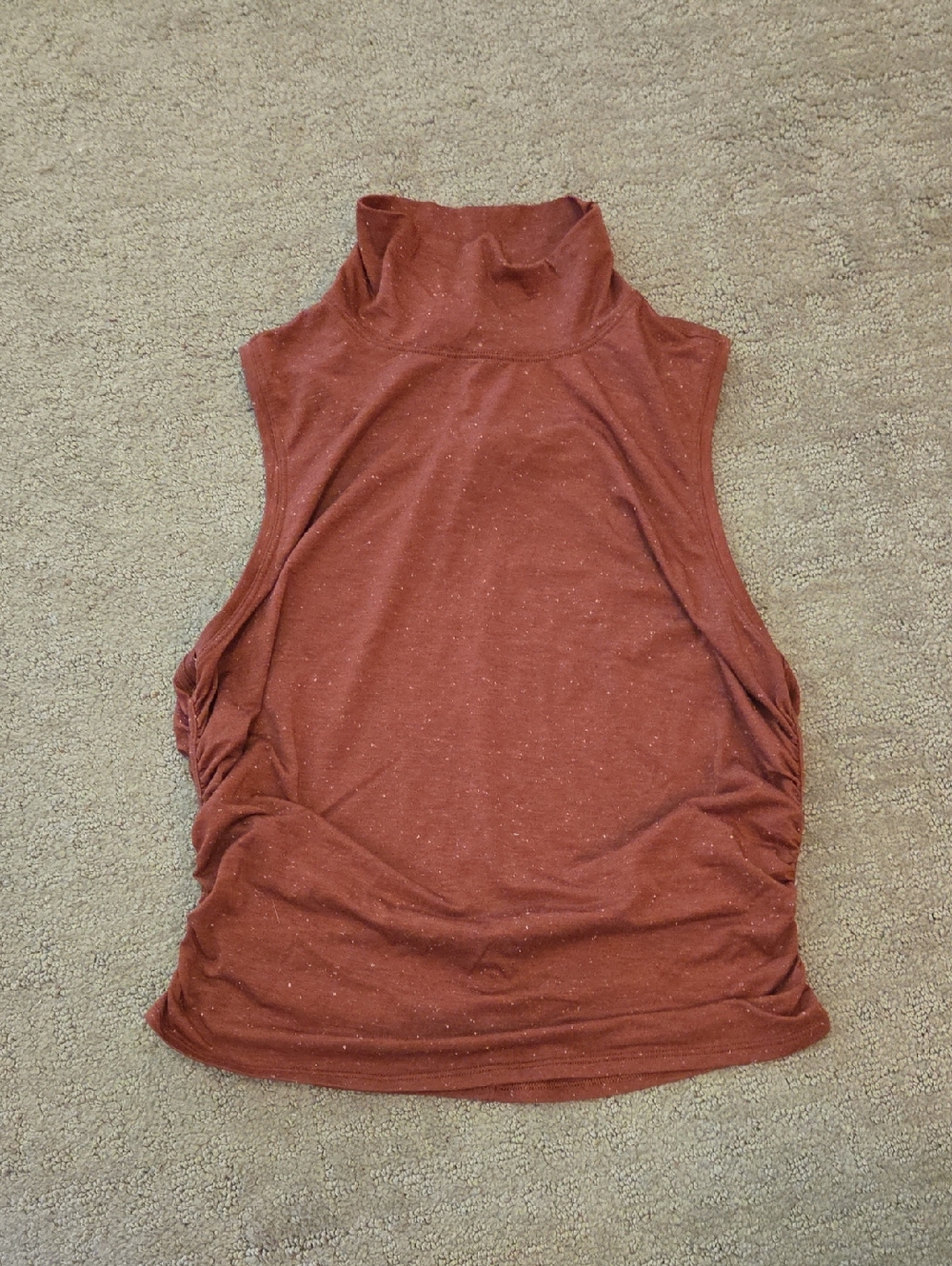 lululemon athletica Sleeveless Turtleneck Tank - Rust Speckle